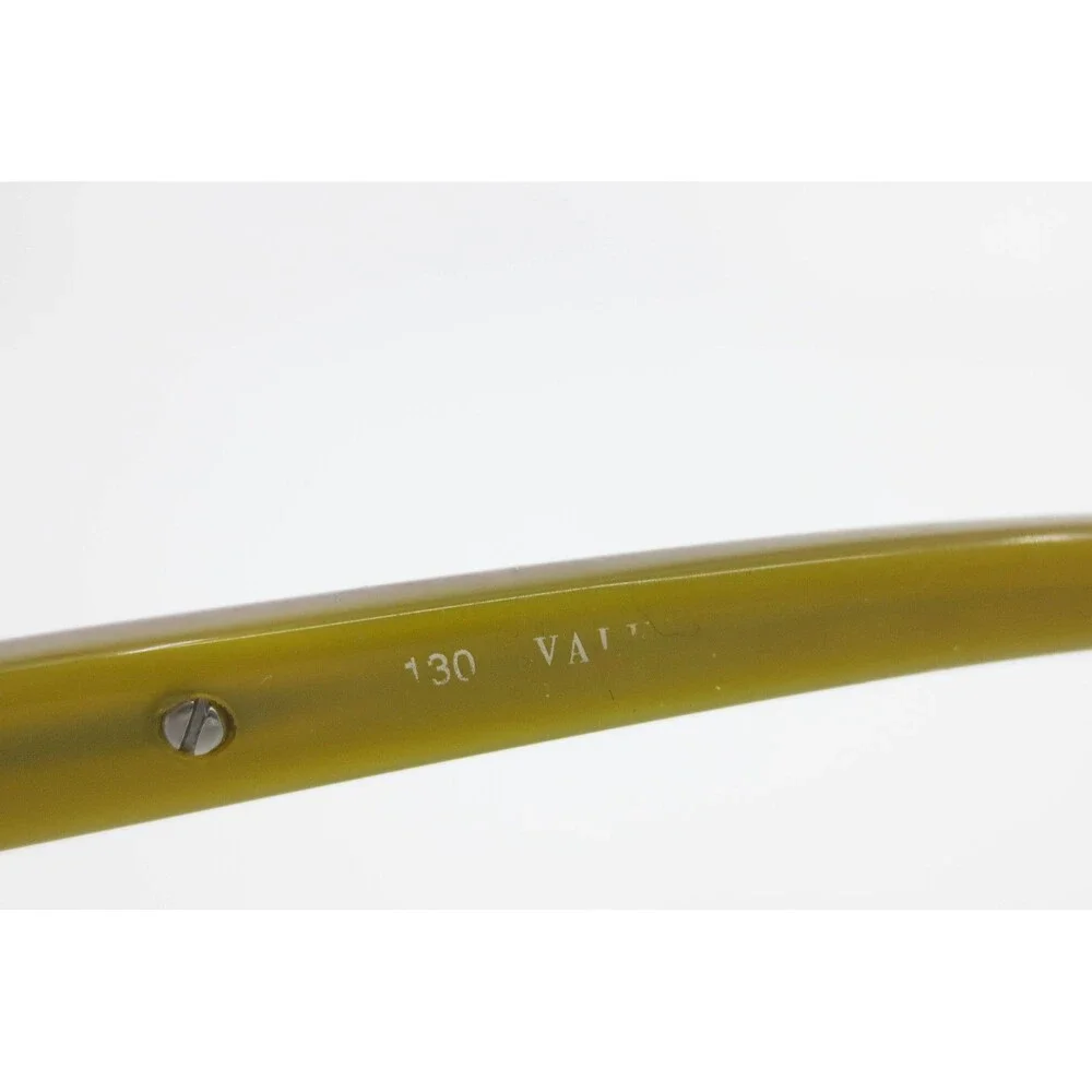 Valentino 5590 Eyeglasses Plum Purple Olive Green V Logo Rectangle Frames